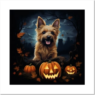 Halloween Australian terrier Posters and Art